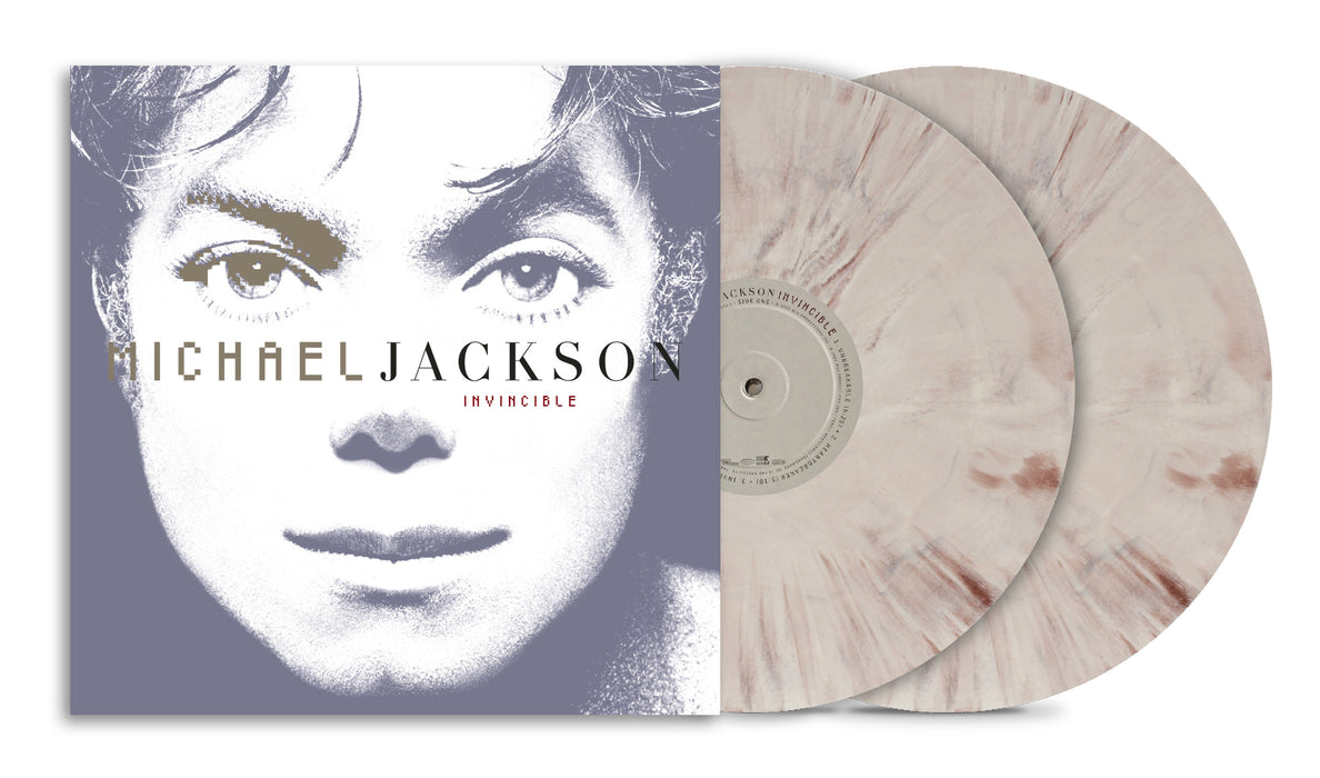 Michael Jackson Invincible Vinyl LP Stone Grey Marble Colour NAD 2026 Due Out 17/10/26