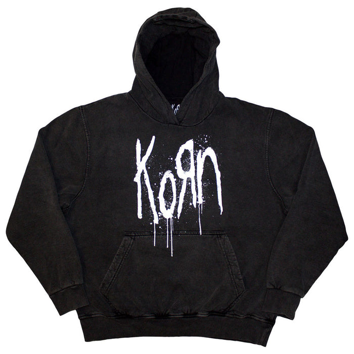 Korn Doll Still A Freak Stone Wash Charcoal Grey Medium Hoodie