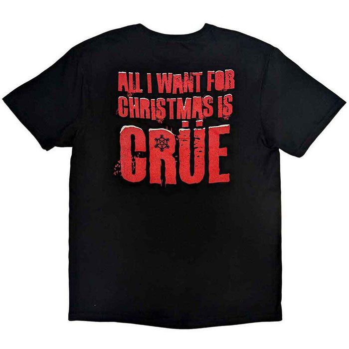 Motley Crue Christmas Crue Black X-Large T-Shirt
