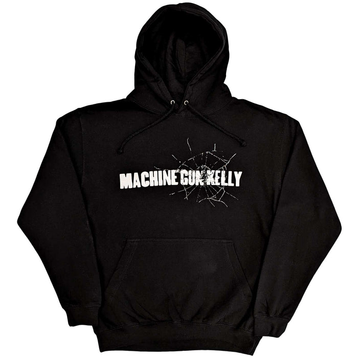 Machine Gun Kelly Cracked Glass Black Medium Unisex Hoodie