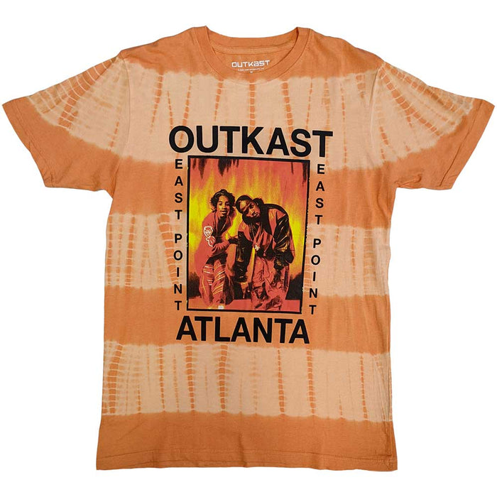 Outkast Atlanta Orange Dye Wash Medium Unisex T-Shirt