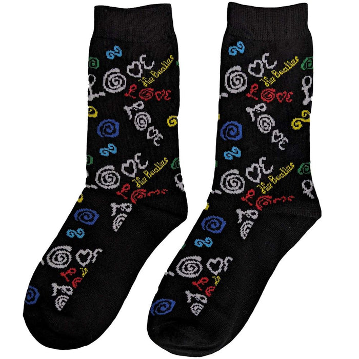 The Beatles Unisex Ankle Socks: Love (Uk Size 7 - 11)