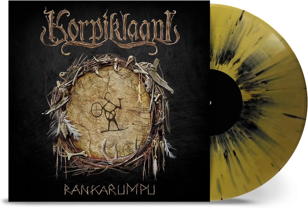 Korpiklaani Rankarumpu Vinyl LP Gold & Black Splatter Colour 2024