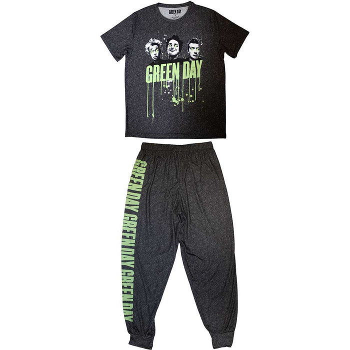 Green Day Drips Ladies Medium Pyjamas