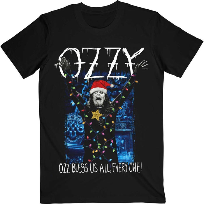 Ozzy Osbourne Unisex T-Shirt: Arms Out Holiday Small Christmas T-Shirt