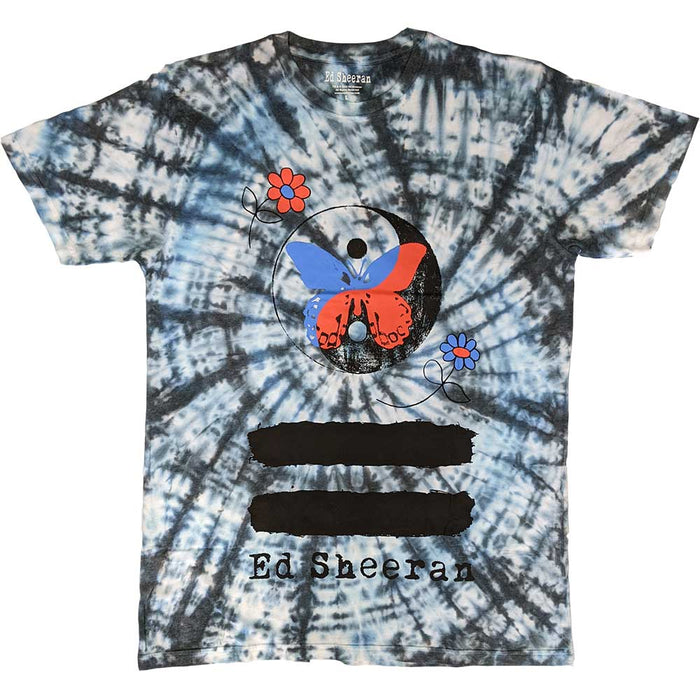 Ed Sheeran Ying & Yang Butterfly Dip-Dye Wash Small Unisex T-Shirt