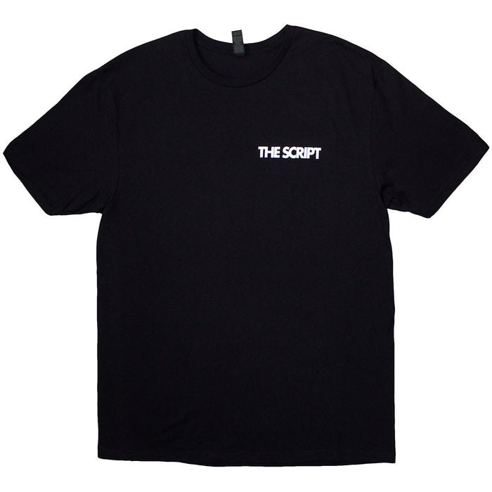 The Script Satellites Pocket Logo Black Small Unisex T-Shirt