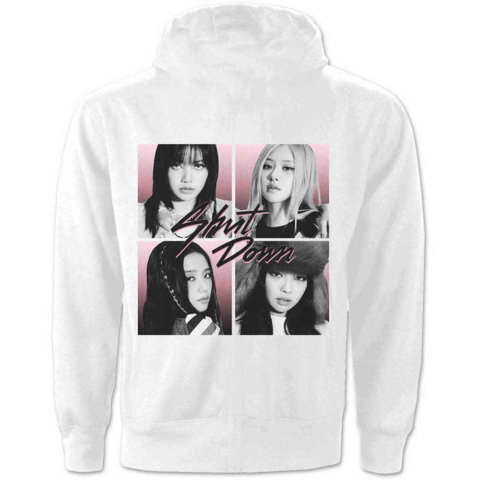 Blackpink Shut Down Photo Grid White X-Large Hoodie
