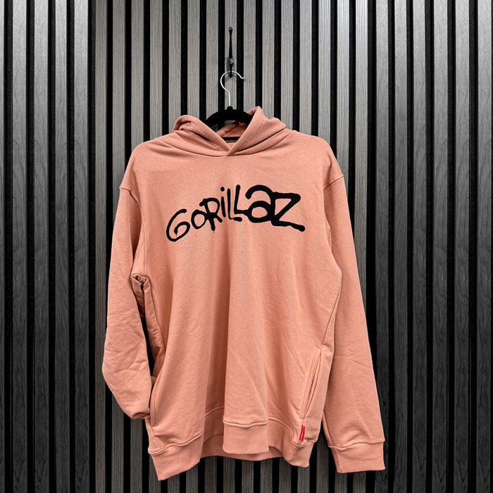 Gorillaz Group Circle Pink Large Hoodie