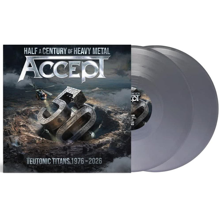 Accept Teutonic Titans 1976-2026 Vinyl LP Silver Colour Due Out 04/09/26