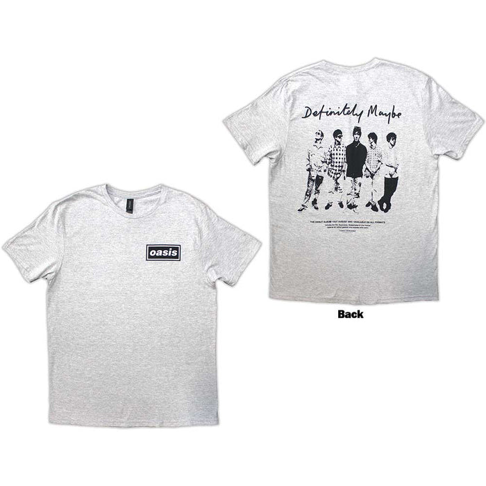 Oasis Definitely Maybe Promo Grey X-Large T-Shirt