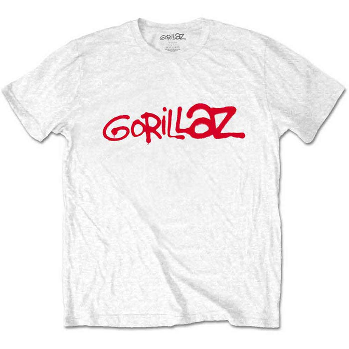 Gorillaz Logo White X-Large T-Shirt