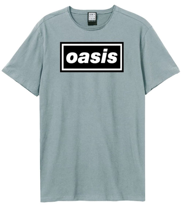 Oasis Logo Amplified Blue Small Unisex T-Shirt