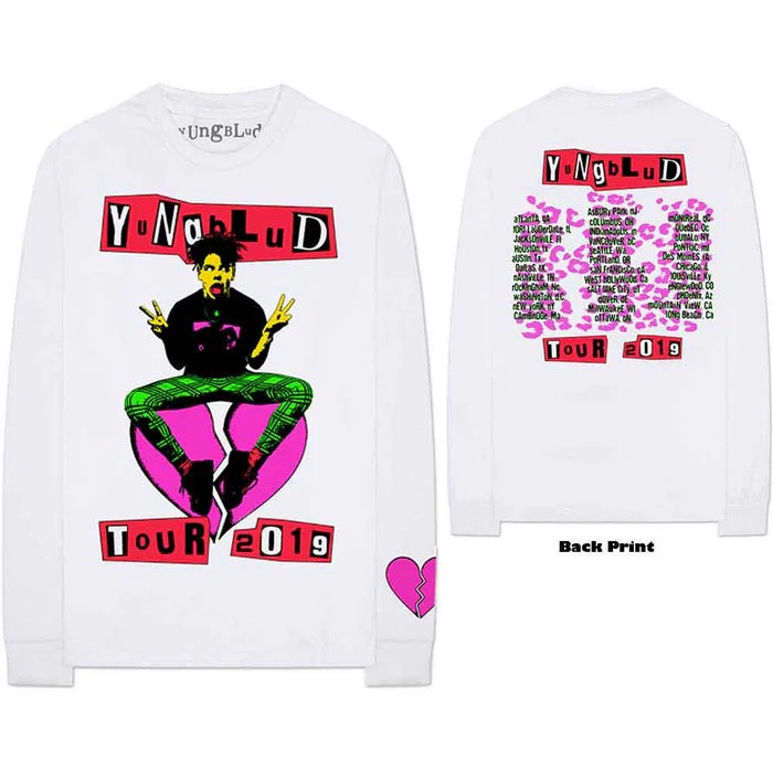Yungblud Punker White X-Small Long Sleeve T-Shirt
