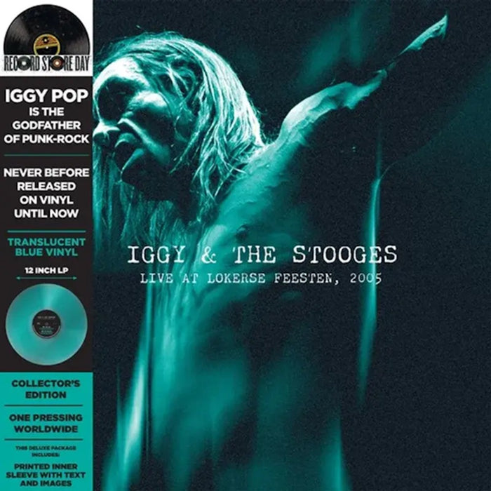 Iggy & The Stooges Live at Lokerse Feesten 2005 Vinyl LP Turquoise Colour RSD 2024