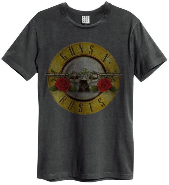 Guns N' Roses Drum (Bullet) Amplified Charcoal XL Unisex T-Shirt