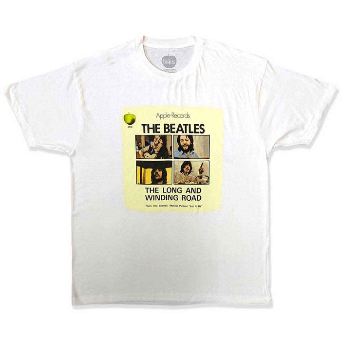The Beatles Vintage Long & Winding Road White Large T-Shirt