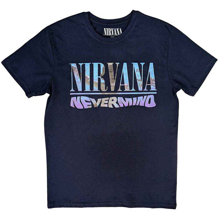 Nirvana Nevermind Navy Blue Large Unisex T-Shirt