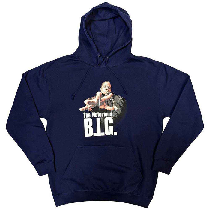 Biggie Smalls Reachstrings Navy X-Large Hoodie