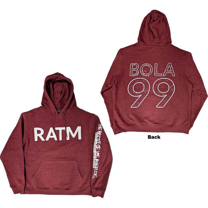 Rage Against The Machine Battle 99 Maroon Medium Hoodie