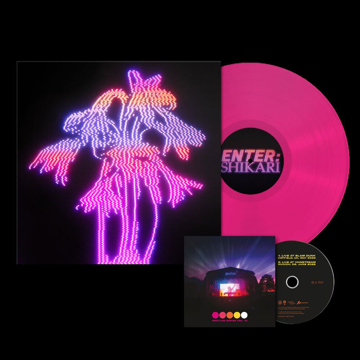 Enter Shikari Dancing On The Frontline Vinyl LP + Blu Ray Transparent Neon Pink Colour Due Out 05/07/24