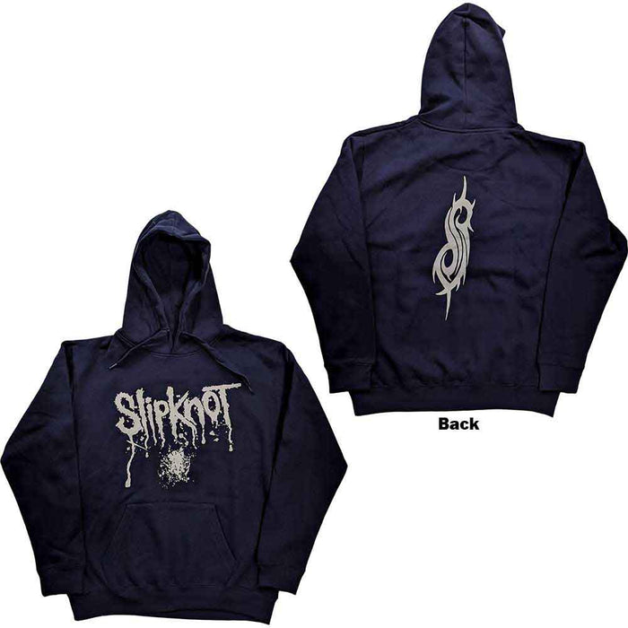 Slipknot Splatter Navy Large Hoodie