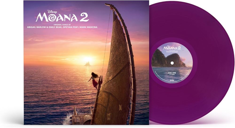 Auli'i Cravalho & Dwayne Johnson Moana 2 Original Motion Picture Soundtrack Vinyl LP Vibrant Violet Colour Due Out 10/01/25