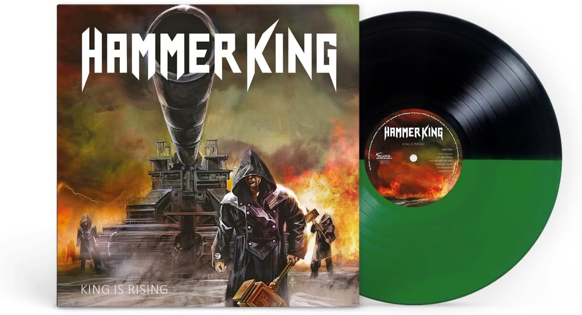Hammer King King Is Rising Vinyl LP Split Black / Green Colour Due Out 11/09/26