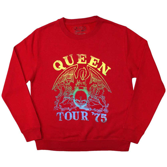 Queen Tour '75 Crest Oversized X-Large Sweatshirt