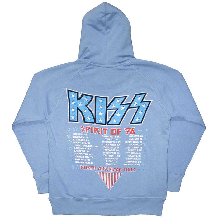 KISS Americana Light Blue XX-Large Hoodie