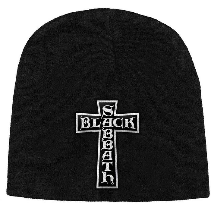 Black Sabbath Cross Logo Black Beanie Hat