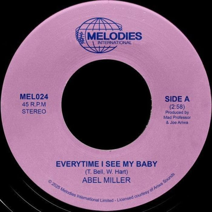 Abel Miller, Mad Professor Every Time I See My Baby 7" 2025