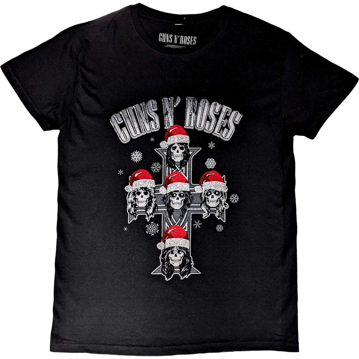 Guns N Roses Black Large Unisex Christmas T-Shirt