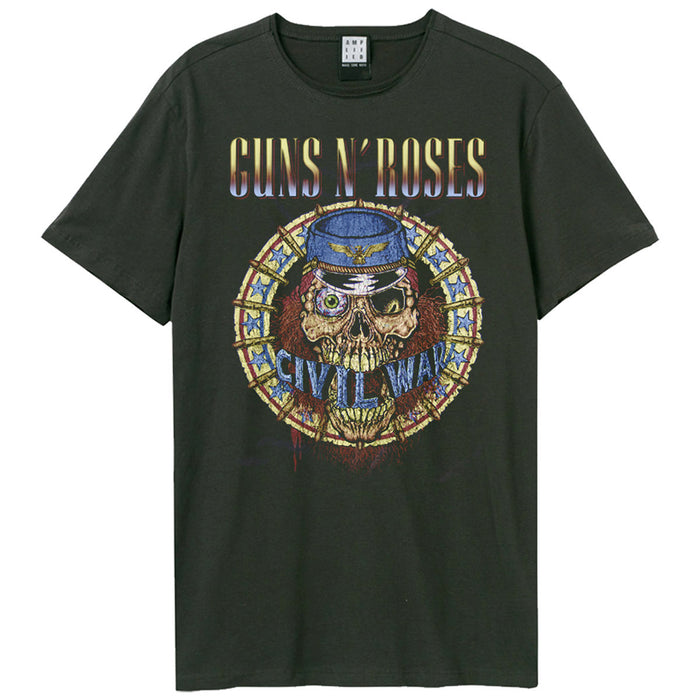 Guns N Roses Civil War Amplified Charcoal Small Unisex T-Shirt