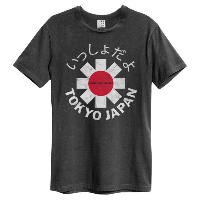 Red Hot Chili Peppers Tokyo Japan Amplified Charcoal Large Unisex T-Shirt