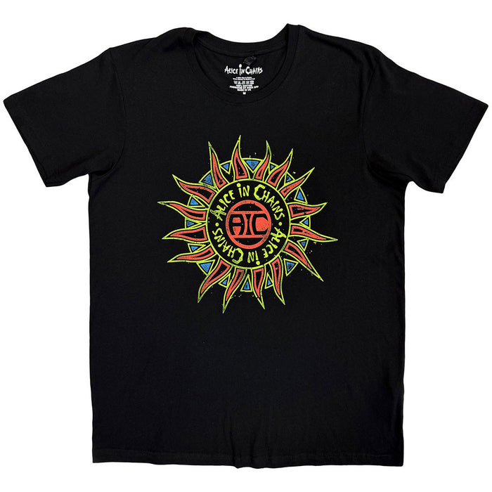 Alice In Chains Sun Logo Black Medium T-Shirt