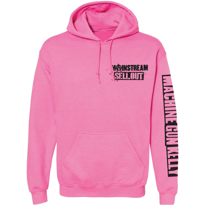 Machine Gun Kelly Face Pink Large Unisex Hoodie