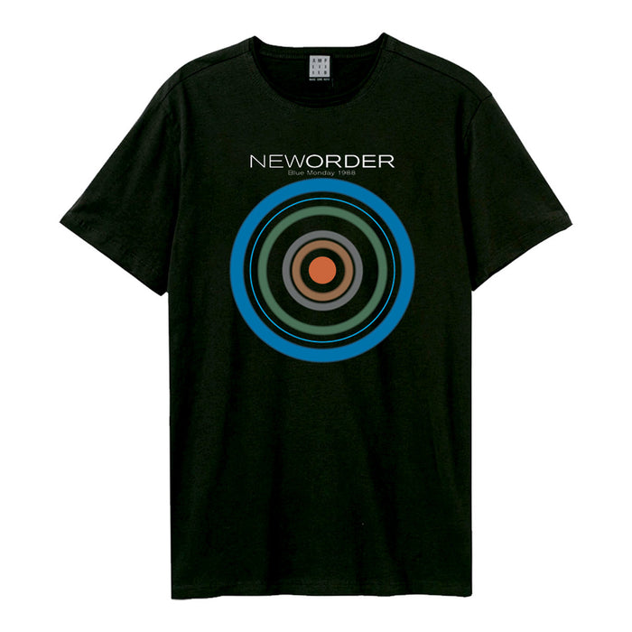 New Order Blue Monday Amplified Black Large Unisex T-Shirt