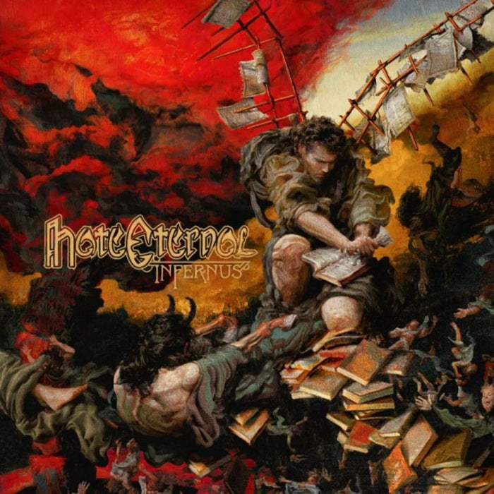 Infernus Hate Eternal Vinyl LP Red/White Splatter Marble Colour 2024