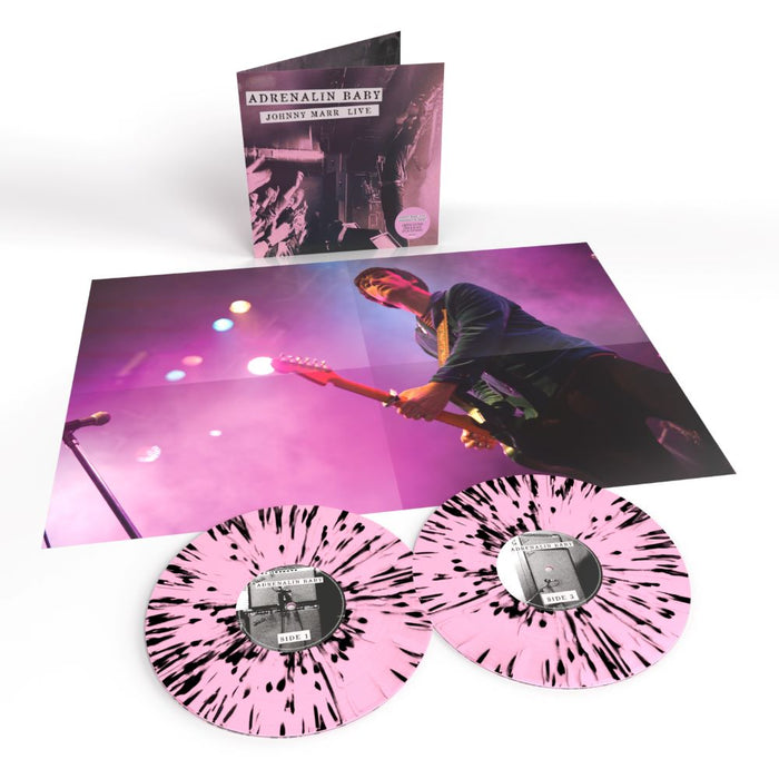 Johnny Marr Adrenalin Baby Vinyl LP Black & Pink Splatter Colour 2024