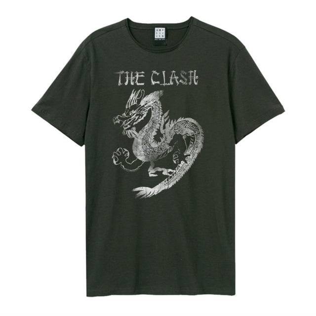 The Clash New Dragon Amplified Charcoal Large Unisex T-Shirt