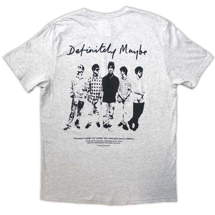 Oasis Definitely Maybe Promo Grey X-Large T-Shirt