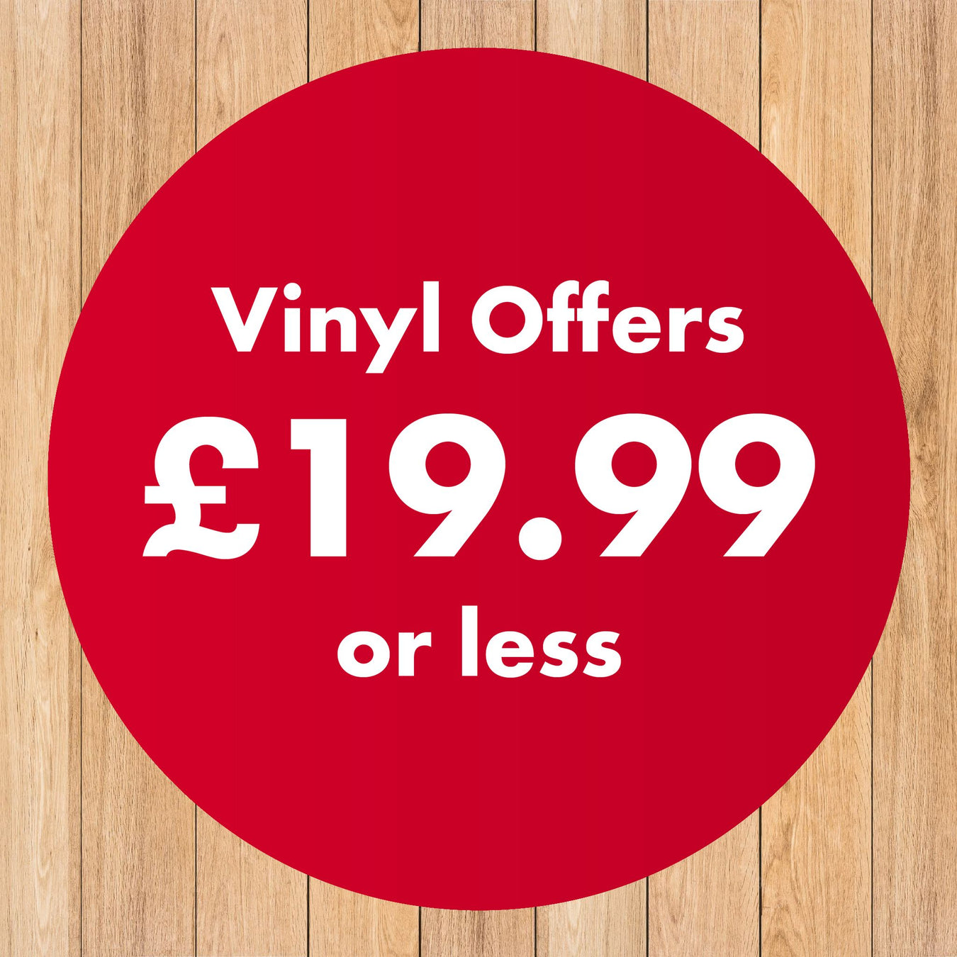 Vinyl Offers @ £19.99 or less