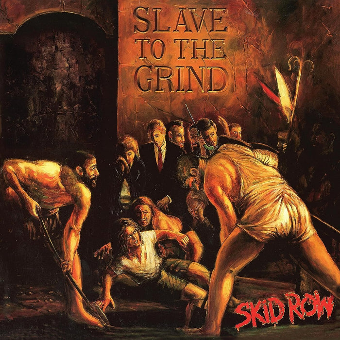 Skid Row Slave To The Grind Vinyl LP Orange & Black Marble Splatter Colour 2023