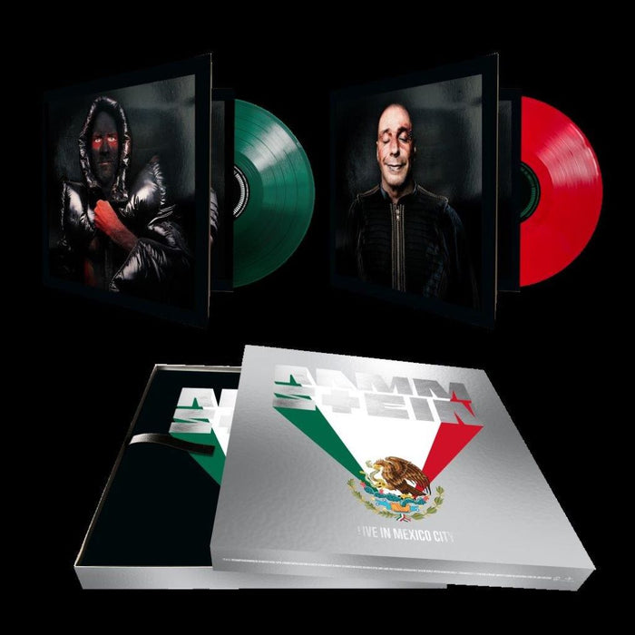 Rammstein Live In Mexico City Vinyl LP Mexico Red, White & Green Splatter Colour Due Out 20/11/26