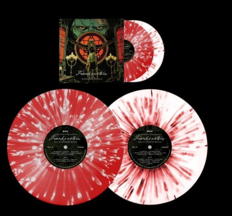 Alexandre Desplat Frankenstein Vinyl LP Red & White Splatter Colour 2026