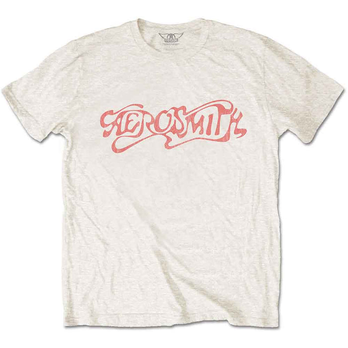 Aerosmith Classic Logo Natural Large T-Shirt