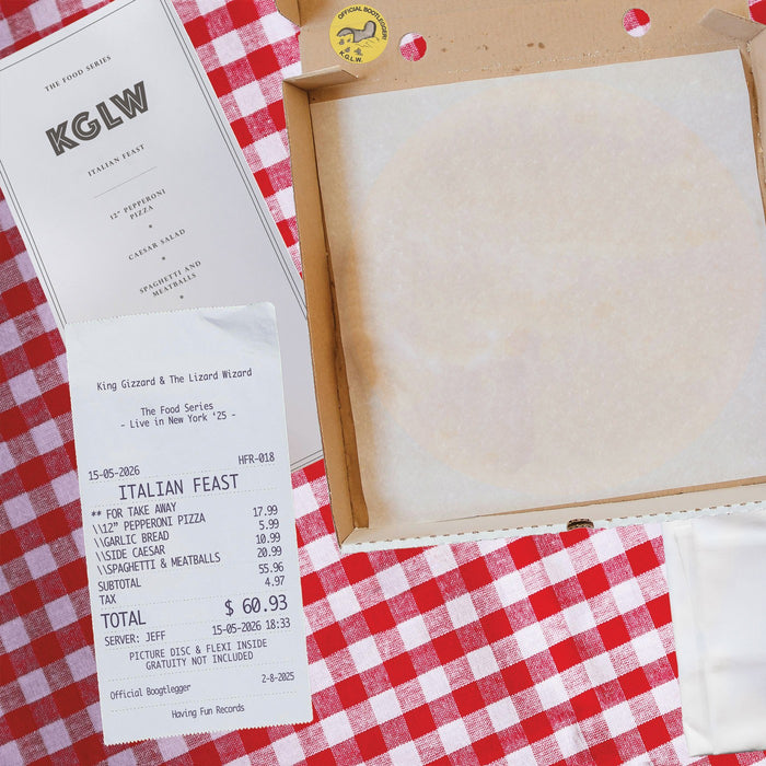 King Gizzard and The Lizard Wizard Italian Feast Vinyl LP Italian Feast Pizza & Spagetti + Meatballs Picture Disc Due Out 15/05/26