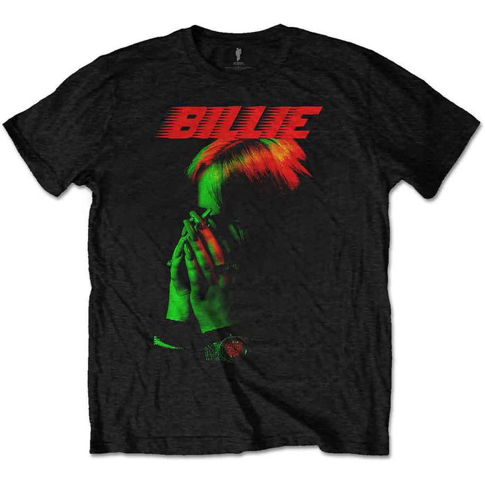 Billie Eilish Hands Face Black XX-Large T-Shirt