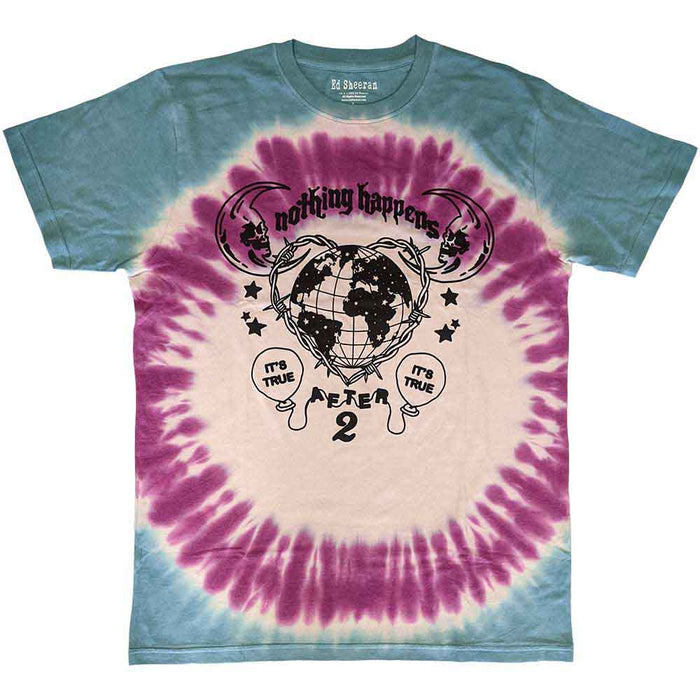 Ed Sheeran Nothing Happens Blue Large T-Shirt